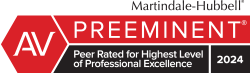 Peer Rated for Highest Level of Professional Excellence
